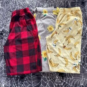 Bundle girls pajama pants size 10-12